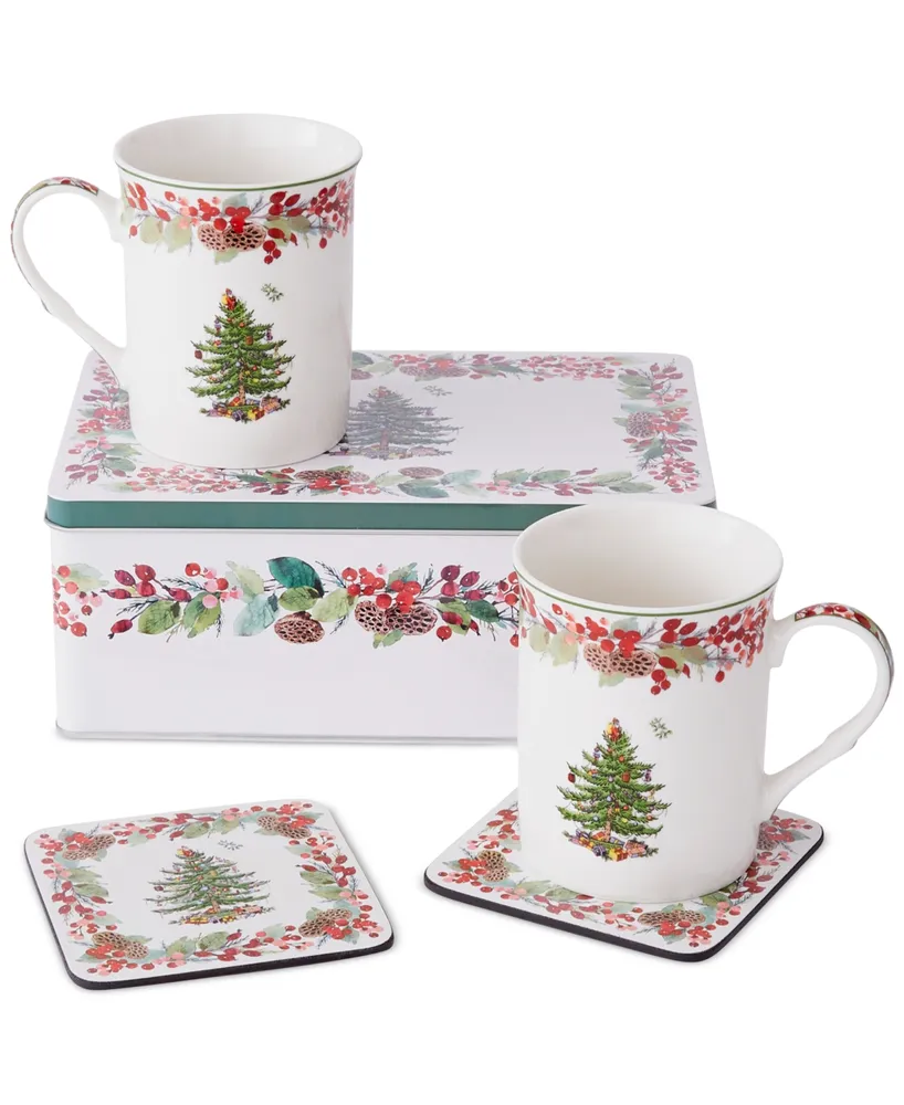 Spode Christmas Tree 2023 Annual Mug & Coaster Set