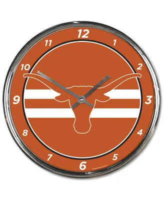 Wincraft Texas Longhorns Chrome Wall Clock