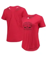 Women's Red Lehigh Valley IronPigs Cut It Out T-shirt