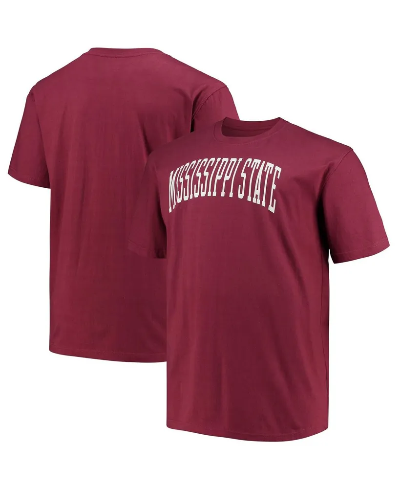 Men's Champion Maroon Mississippi State Bulldogs Big and Tall Arch Team Logo T-shirt