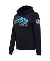 Women's Pro Standard Black Carolina Panthers Local Patch Pullover Hoodie