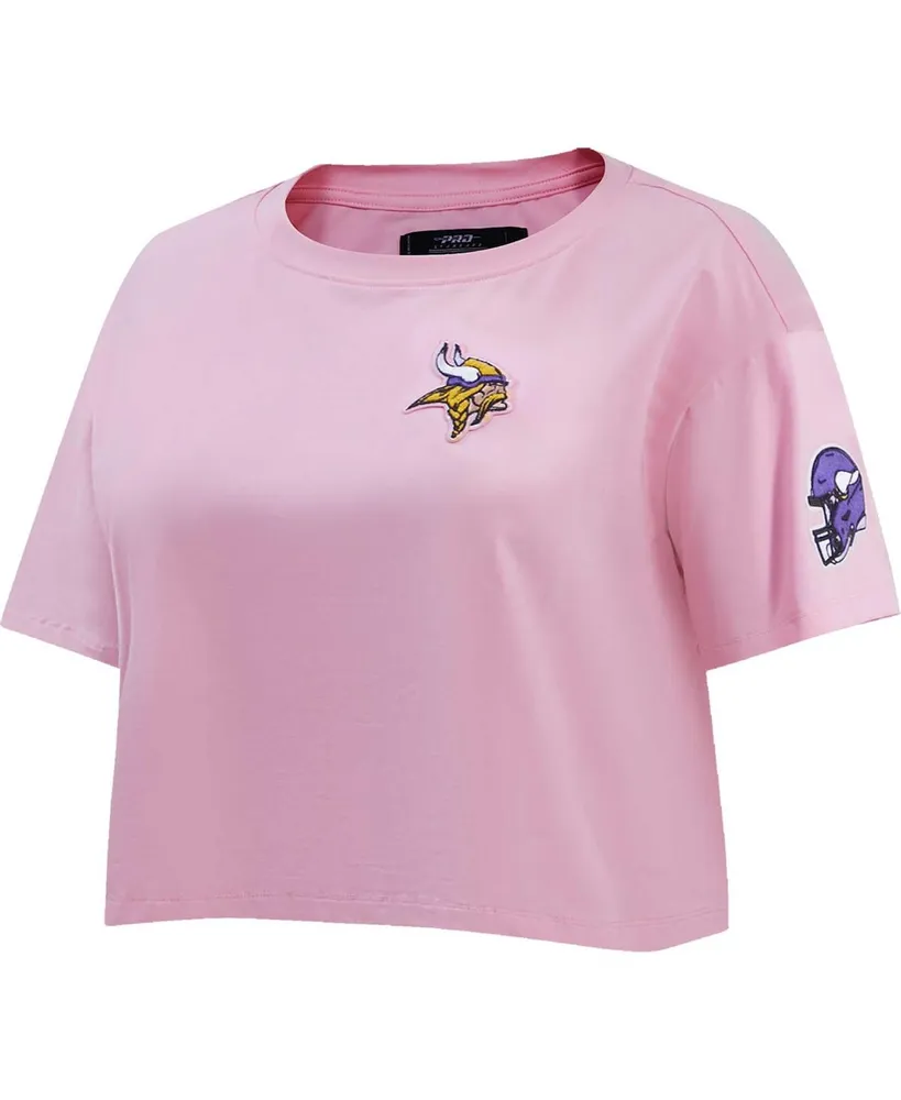 Women's Pro Standard Pink Minnesota Vikings Cropped Boxy T-shirt