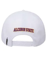 Men's Pro Standard White Alcorn State Braves Primary Logo Evergreen Wool Snapback Hat