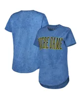 Women's Pressbox Navy Notre Dame Fighting Irish Southlawn Sun-Washed T-shirt