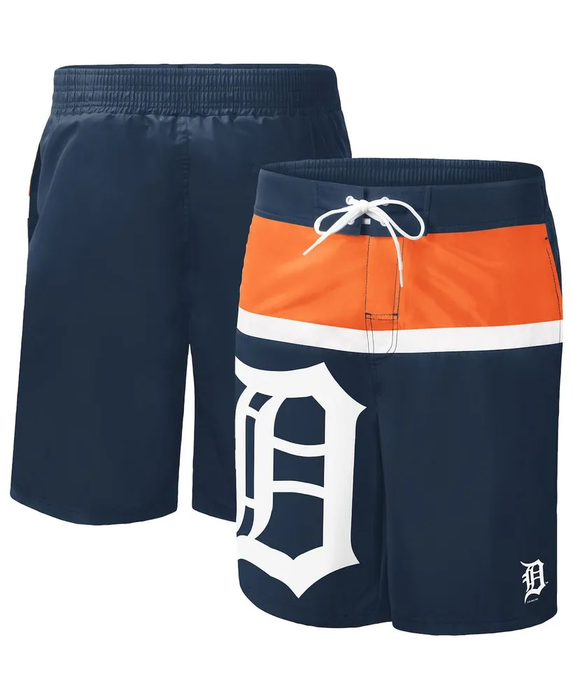 Men's G-iii Sports by Carl Banks Navy Detroit Tigers Sea Wind Swim Shorts