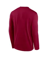 Men's Nike Burgundy Washington Commanders Legend Icon Long Sleeve T-shirt