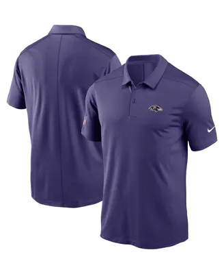 Men's Nike Purple Baltimore Ravens Sideline Victory Performance Polo Shirt