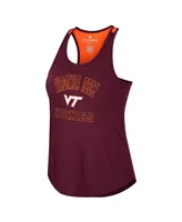 Women's Colosseum Maroon Virginia Tech Hokies 10 Days Racerback Scoop Neck Tank Top