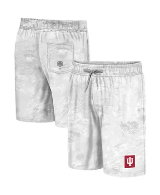 Men's Colosseum White Indiana Hoosiers Realtree Aspect Ohana Swim Shorts