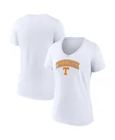 Women's Fanatics White Tennessee Volunteers Evergreen Campus V-Neck T-shirt