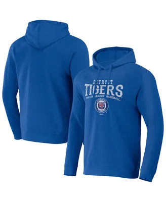 Men's Darius Rucker Collection by Fanatics Royal Detroit Tigers Waffle-Knit Pullover Hoodie