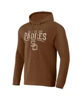 Men's Darius Rucker Collection by Fanatics Brown San Diego Padres Waffle-Knit Pullover Hoodie