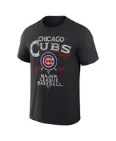 Men's Darius Rucker Collection by Fanatics Black Chicago Cubs Beach Splatter T-shirt