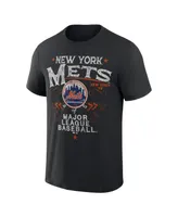 Men's Darius Rucker Collection by Fanatics Black New York Mets Beach Splatter T-shirt