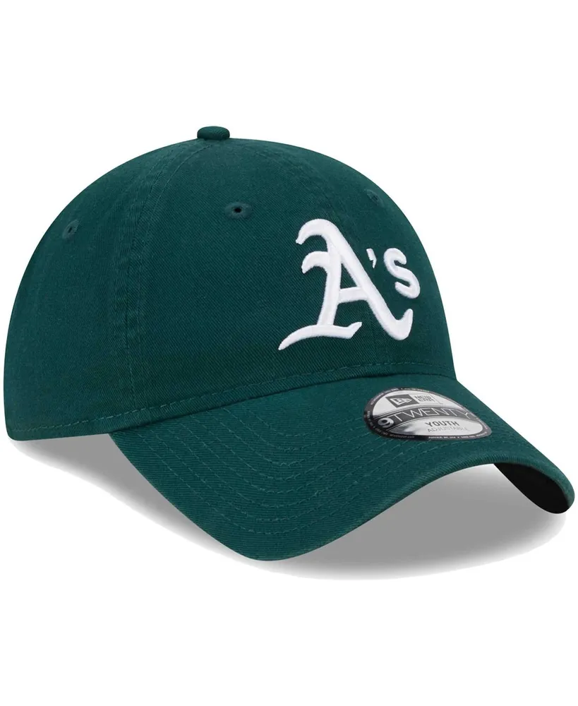 Little Boys and Girls New Era Green Oakland Athletics Team 9TWENTY Adjustable Hat