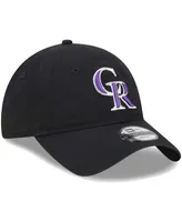 Little Boys and Girls New Era Black Colorado Rockies Team 9TWENTY Adjustable Hat