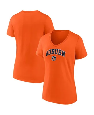 Women's Fanatics Auburn Tigers Evergreen Campus V-Neck T-shirt