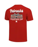 Big Boys Scarlet Nebraska Huskers 2023 Volleyball Day T-shirt