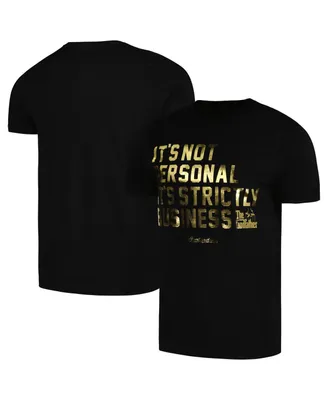 Men's Contenders Clothing Black The Godfather Strictly Business T-shirt