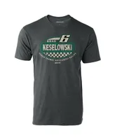 Men's Checkered Flag Sports Heathered Charcoal Brad Keselowski Vintage-Like Rookie T-shirt