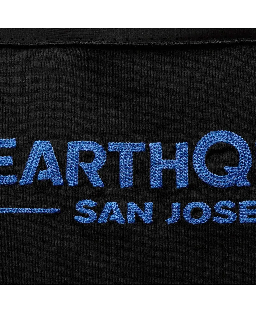 Women's The Wild Collective Black San Jose Earthquakes Mesh T-shirt