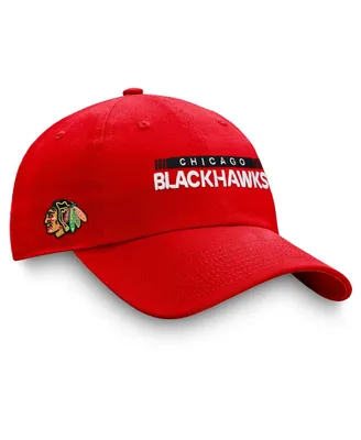 Men's Fanatics Red Chicago Blackhawks Authentic Pro Rink Adjustable Hat