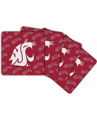 Washington State Cougars Four-Pack Square Repeat Coaster Set