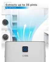 Commercial Cool Dehumidifier, 35 Pint,Portable Dehumidifier with Continuous Drainage 3000 Sq. Ft.