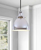 Hudson & Canal Madison 8" Metal Shade Wide Pendant