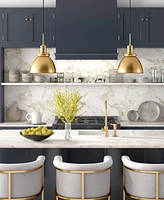 Hudson & Canal Madison 12" Metal Shade Wide Pendant