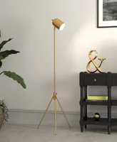 Hudson & Canal Bruno 56" Metal Shade Tripod Floor Lamp