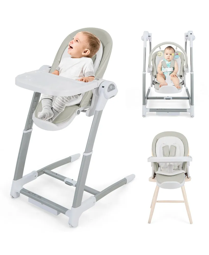 3-in-1 Baby Bassinet with Double-Lock Design and Adjustable Heights -  Costway