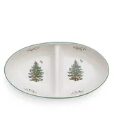 Spode Christmas Tree Traditional Tree Large Divided Server