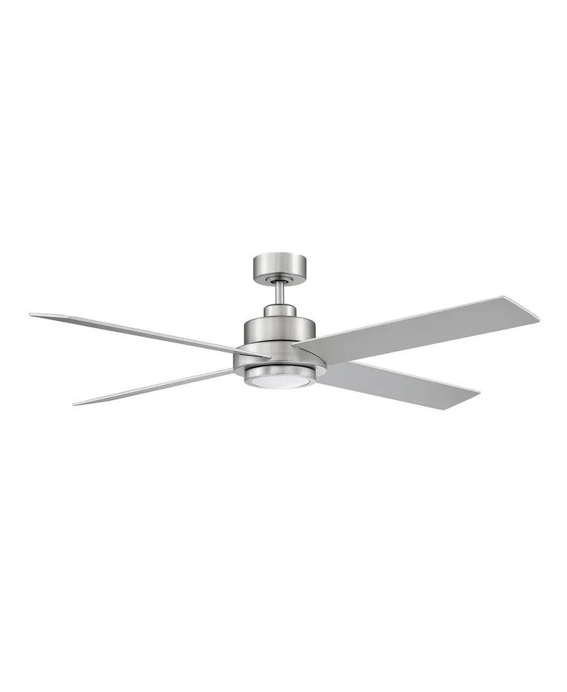 Trade Winds Lighting Trade Winds Caleb 56" Led Ceiling Fan in Brushed Nickel