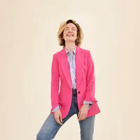 On 34th Women's Solid One-Button Boyfriend Blazer, Created for Macy's