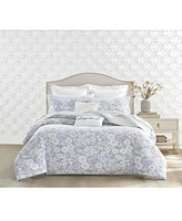 Charter Club Silhouette Floral 3-Pc. Duvet Cover Set, Full/Queen, Exclusively at Macy's