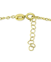 Giani Bernini Cubic Zirconia Dangle Cross Ankle Bracelet Sterling Silver, Created for Macy's