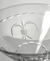 Rolf Glass Fleur De Lis Martini Glass 10oz