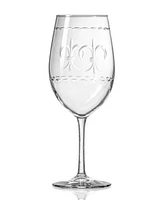 Rolf Glass Fleur De Lis All Purpose Wine Glass 18oz