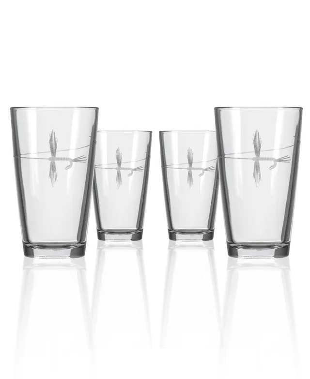 Rolf Glass Dragonfly Cooler Highball 15oz - Set of 4 Glasses