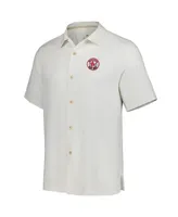 Men's Tommy Bahama White Boston Red Sox Sport Tropic Isles Camp Button-Up Shirt