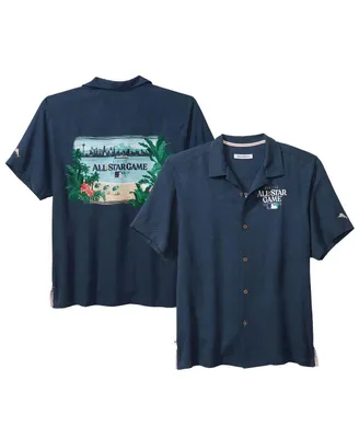 Men's Tommy Bahama Navy 2023 Mlb All-Star Game Camp Button-Up Shirt