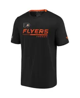 Men's Fanatics Black Philadelphia Flyers Authentic Pro Locker Room Performance T-shirt