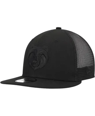 Men's New Era Black Memphis Grizzlies Classic 9FIFTY Trucker Snapback Hat