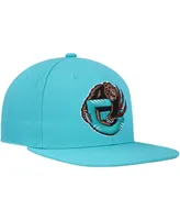 Men's Mitchell & Ness Turquoise Vancouver Grizzlies Hardwood Classics Mvp Team Ground 2.0 Fitted Hat