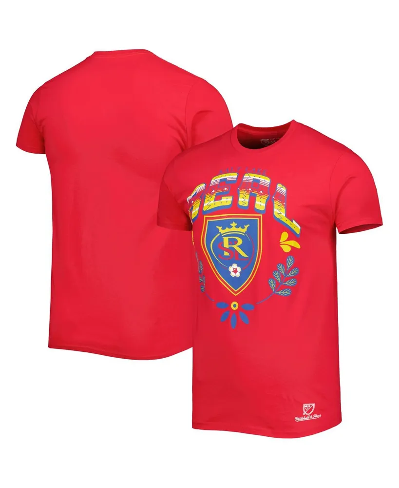 Men's Mitchell & Ness Red Real Salt Lake Serape T-shirt