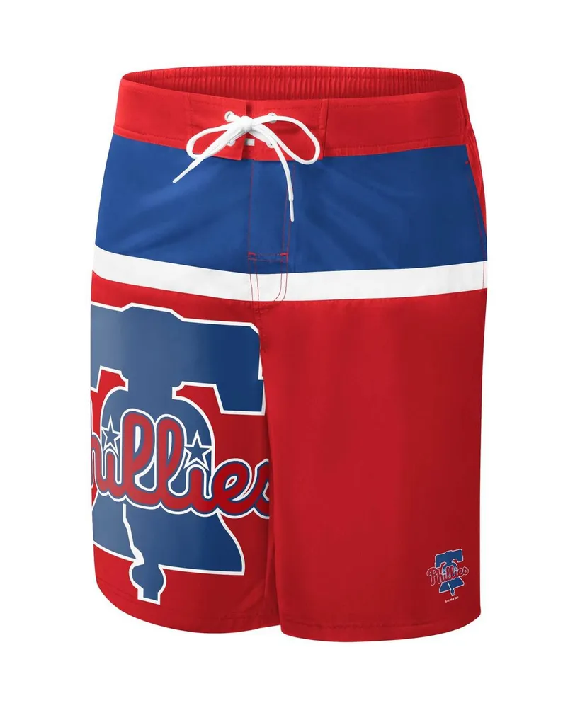 Men's G-iii Sports by Carl Banks Red Philadelphia Phillies Sea Wind Swim Shorts