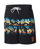 Men's G-iii Sports by Carl Banks Black San Francisco Giants Breeze Volley Swim Shorts