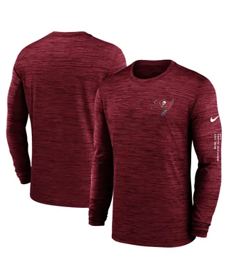 Men's Nike Red Tampa Bay Buccaneers Velocity Long Sleeve T-shirt