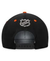 Men's Fanatics Black Philadelphia Flyers Nhl Draft Snapback Hat